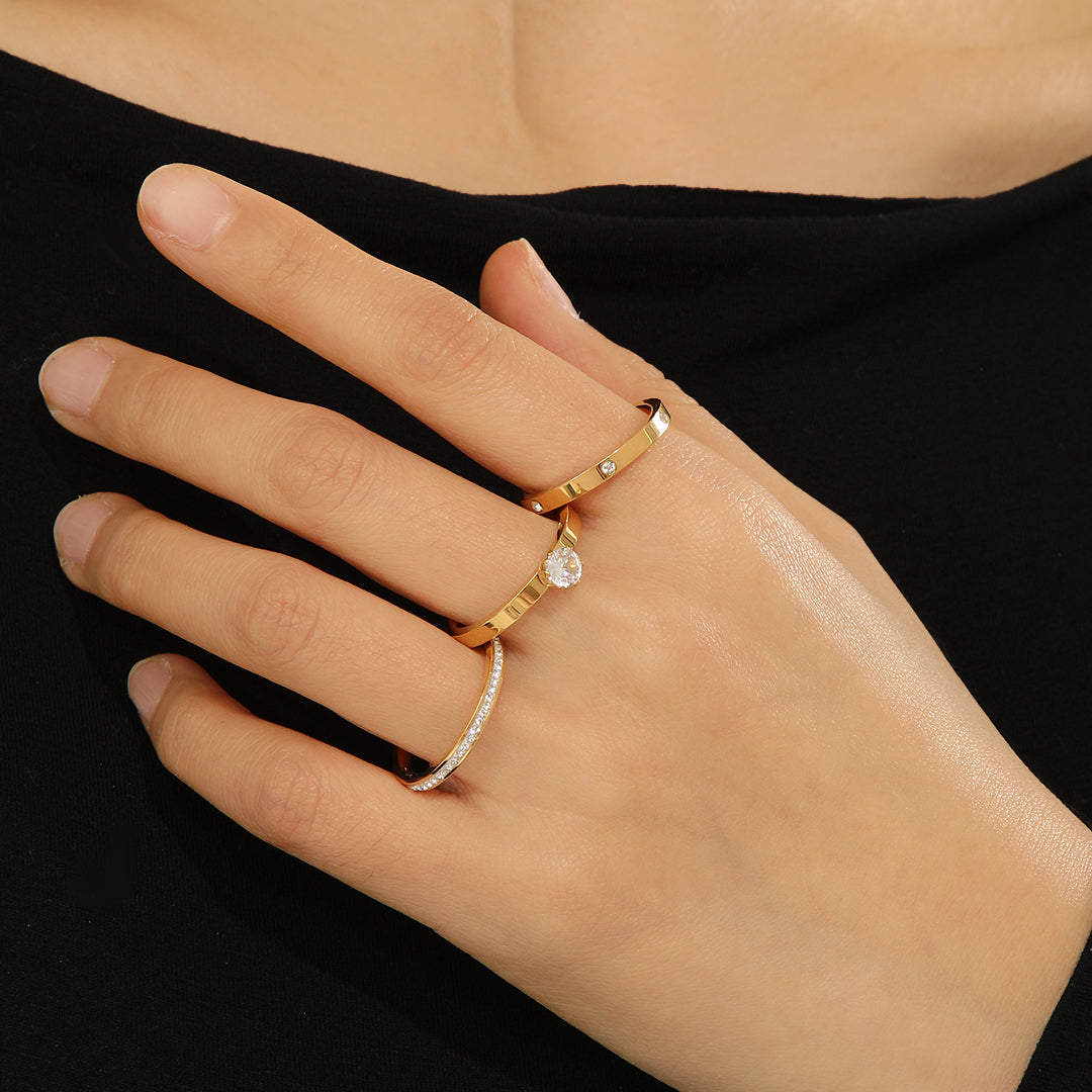 Shimandshine® Minimalist Gold Rings