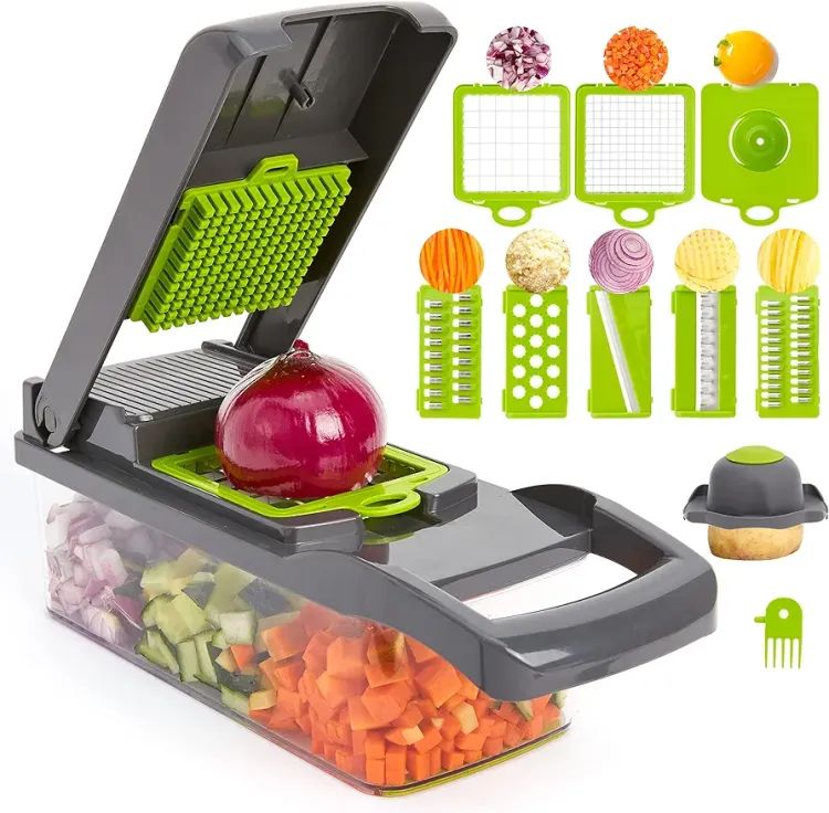 Shimandshine® Vegetable and fruit cutter nicer dicer all in one