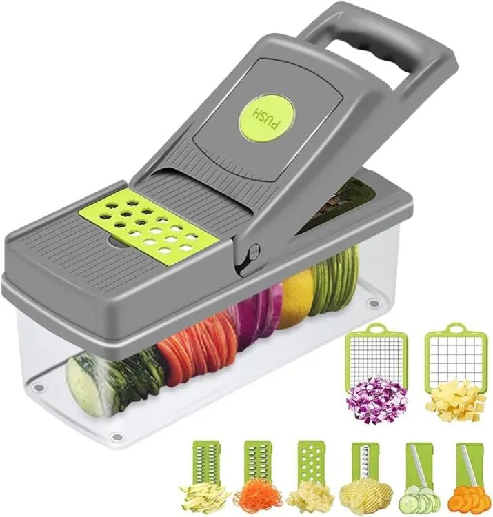 Shimandshine® Vegetable and fruit cutter nicer dicer all in one