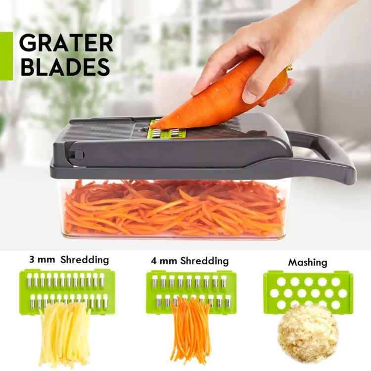 Shimandshine® Vegetable and fruit cutter nicer dicer all in one