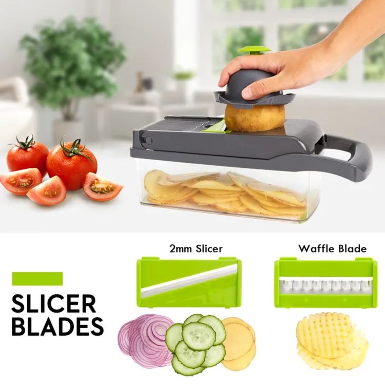 Shimandshine® Vegetable and fruit cutter nicer dicer all in one