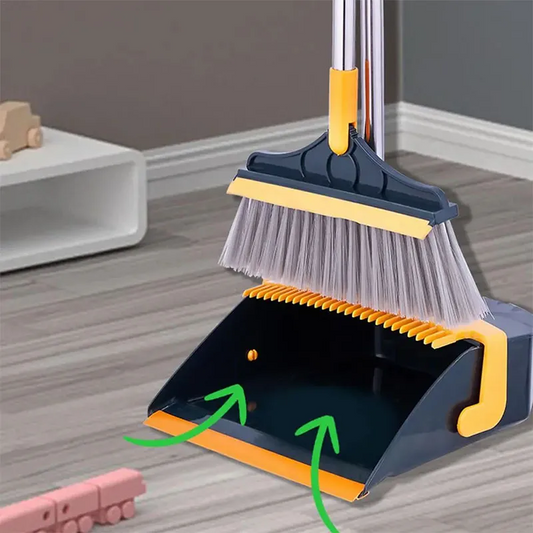 Shimandshine® Attachable Broom with dustpan cleaning product