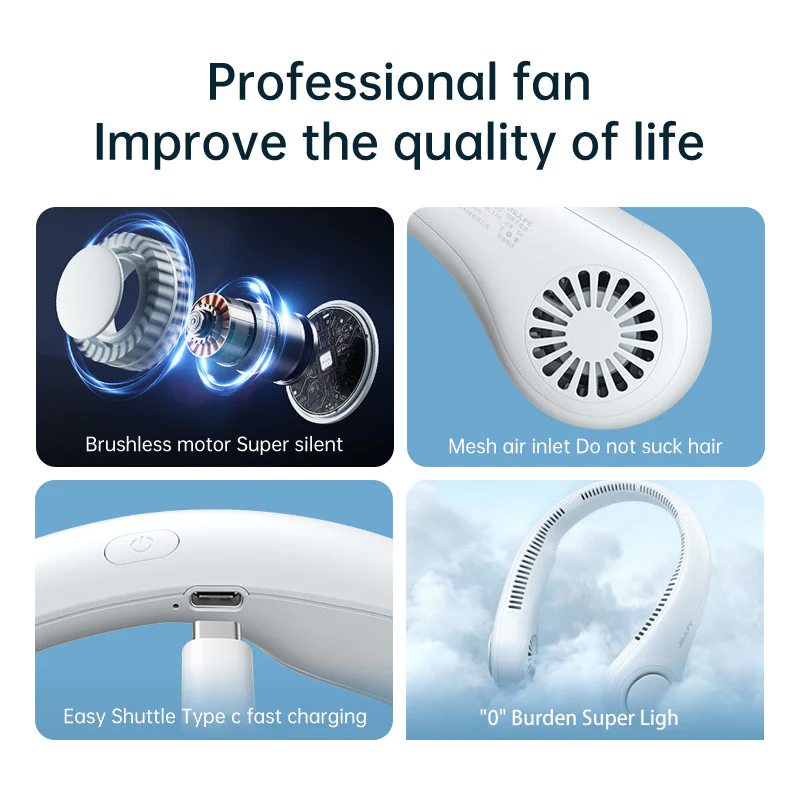 Shimandshine® Mini Neck Portable Air Cooler Fan