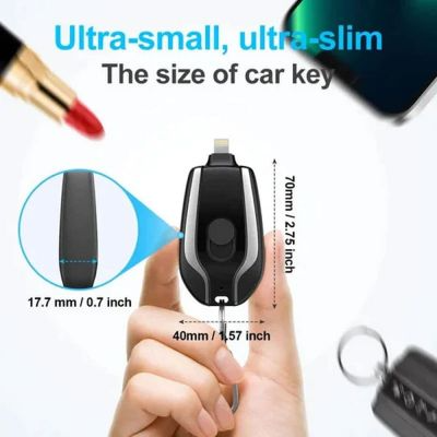 Shimandshine® Portable Keychain Charger